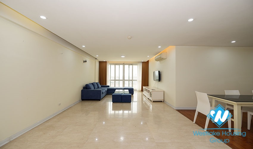 Apartment renting in Ciputra, Hanoi with 4 bedrooms and fully furnished